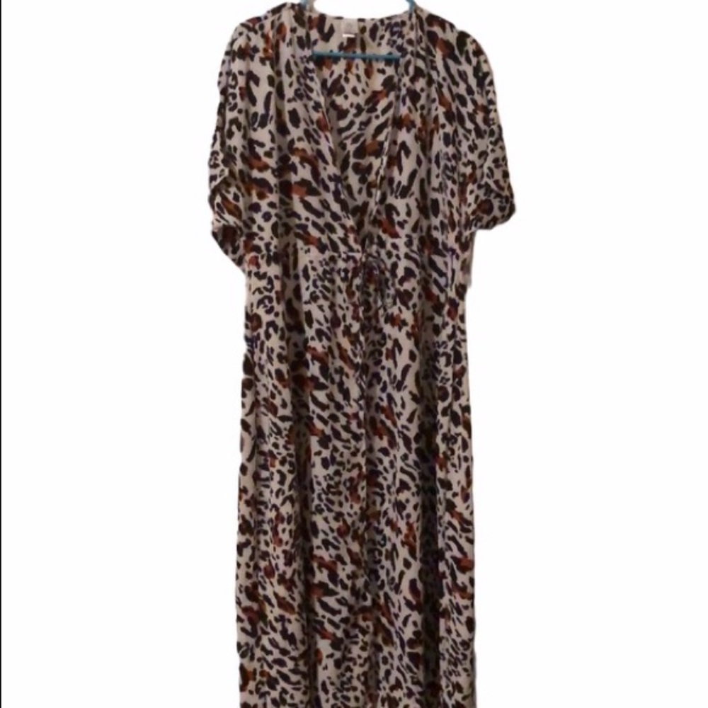 Time And Tru Animal Print Kimono Size Large